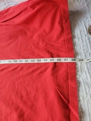 Adidas T Shirt Red Cotton Solid With Logo Mens Size Large