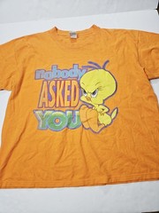 Vintage Lot Of 8 T-shirts Various Sizes Looney Tunes, NFL, Garfield, Ect.