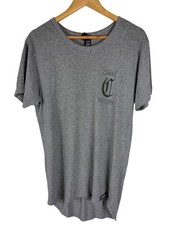 Carré Est 1789 Grey Marle Longline Scoop Tee Men’s Medium Streetwear Curved Hem