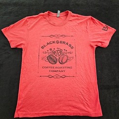 Black & Brass Coffee Culture Red Short Sleeve Tri-Blend T-Shirt Men’s M