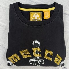 Vintage Mecca Shirt Mens XXXL Black Warrior Embroidered Spellout Y2K Hip Hop