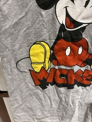 Grey Disney Mickey Mouse cotton tee size medium. Short Sleeve