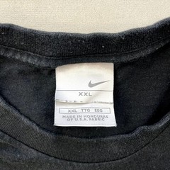 Vintage Nike T-Shirt Mens XXL Black Swoosh Spellout Logo Athletic Sportswear y2k