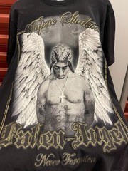 VTG Flying Horse Tupac Shakur Fallen Angel Never Forgotten Graphic Rap tee shirt