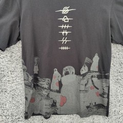 Uniqlo Mens Akatsuki Naruto Anime Streetwear Shippuden Graphic Tee M Black UT