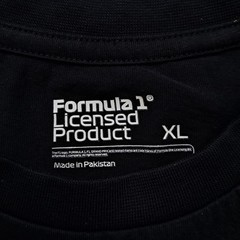 F1 Formula One Collection 70th Anniversary T-Shirt, Black Size XL