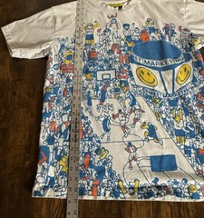 Chinatown Market Smiley Basketball World Bball Game T Shirt Mens M AOP Graphic