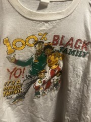 VTG 1992 100% BLACK FAMILY HIP HOP T-SHIRT AOP MENS XL