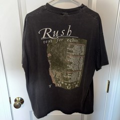 Vintage Rush Shirt Mens XL XG Black Test For Echo 1996-97 Tour Band Tee Rock