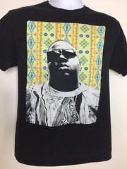 The Notorious B.I.G. Brooklyn Mint Rap Aztec T-Shirt Medium Black