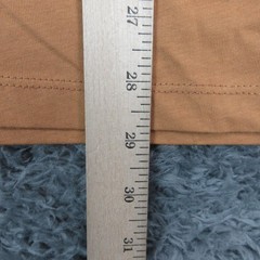 MTAILOR Shirt Mens Large Brown 100% Cotton Long Sleeve Crewneck Solid Tee NWOT