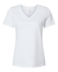 BELLA + CANVAS Women’s Relaxed Heather CVC V-Neck Tee – 6405CVC