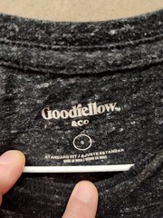 Goodfellow Heathered Gray/Black Mens T-Shirt – Size Small