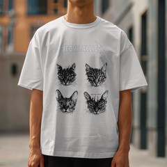 Meowtallica Cat Band Parody Shirt Funny Metal Kitty Rock Tee Gift for Cat Lovers