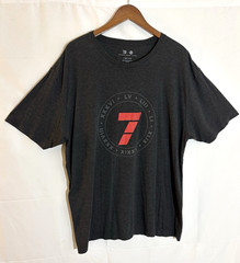 Tom Brady TB12 7 Super Bowl Rings Men’s Size XXL Black S/S Graphic T-Shirt Tee