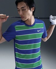 Nike Court Slam Dri-FIT ADV Tennis Top Shirt Blue Green FZ6934-539 Men’s Large L