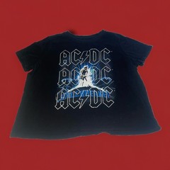 AC/DC Ballbreaker Tour Shirt 1X Heavy Metal Band Graphic Tee Lightning Women HTF