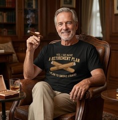 Cigar Shirts For Men Cigar Smoker Grandpa Dad Fathers Day Gift Unisex T-Shirt