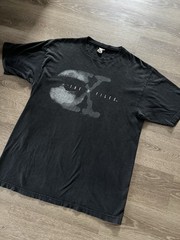 Vintage 90s X-Files Promo Eye T-Shirt XL Faded Black TV Show Sci-Fi