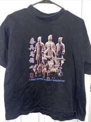 Vintage Pandak Xi’an Qin Warriors T-Shirt Terracotta Army Black XL