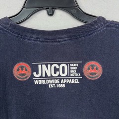 JNCO T-Shirt Mens XXL Navy Blue Graphic Skyline Skate Surf BMX Moto X Y2K Street