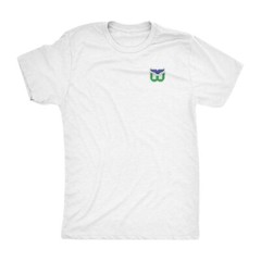 Hartford Whalers classic t-shirt triblend vintage old time hockey left chest W