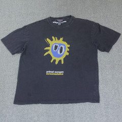H&M Primal Scream T Shirt M Screamadelica Album Tracklist Merch Rock Band Tee