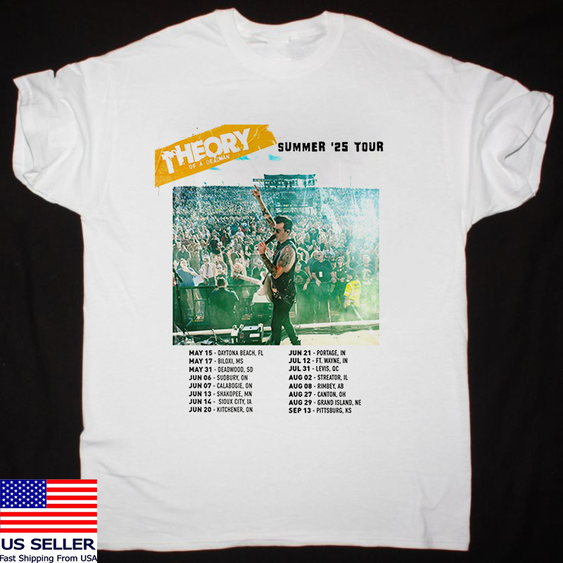 Theory of a Deadman Band Summer 25 Tour T Shirt Full Size S-5XL
