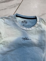 Hollister Must Have Collection Men Size Medium Light Blue Tie Dye T Shirt