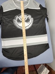 New Jack Skellington Hockey Jersey Disney Embroidered Back Graphic Print Front