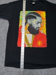 Gildan Nipsey Hussle streetwear Graphic T-Shirt Black Size Large