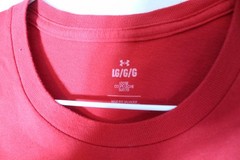 Under Armour Freedom Men’s Large Red Graphic T-Shirt Loose Fit US Flag