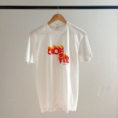 Vintage 1980’s Single Stitch Cross of Fire Minimalist Graphic Tee Shirt – Medium