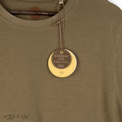Common People Waffle Knit Tee Medium Coco Brown Cozy Ribbed