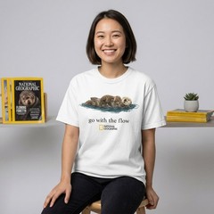 National Geographic Sea Otter Comfort Colors 1717 Go With Flow Shirt.
