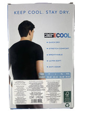 32 Degrees Cool Mens 3 Pack Crew Neck T Shirt Moisture Wicking
