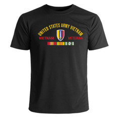 USARV Vietnam Veteran with Ribbons T-Shirt Officially Licensed