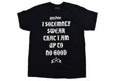Harry Potter Mens I Solemnly Swear That I Am Up to No Good Black Shirt New S-3XL