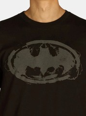 BATMAN Logo Men’s Size M (38-40) Graphic T-Shirt Short Sleeve • Black