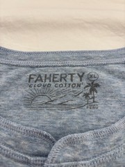 Faherty Cloud Cotton Henley Men’s Sz. XL Light Blue Long Sleeve Shirt!