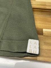 Lalabu Sage Green Kangaroo Pouch Blouse Shirt Top Medium Maternity Baby Carrier