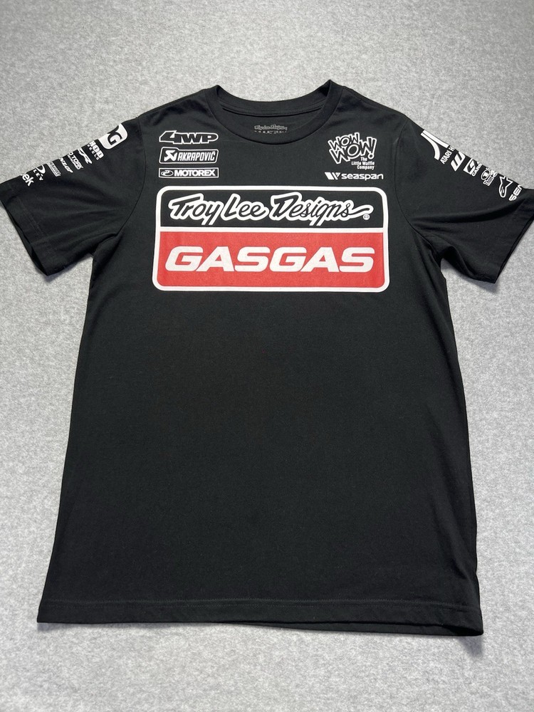 Troy Lee Designed GasGas TLD Team Tee Black (Small) T-shirt Motocross Enduro