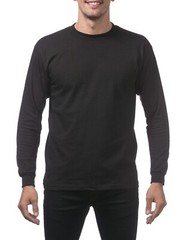 PRO CLUB Heavyweight Cotton Long Sleeve Crew Neck T-shirt SIZES (M-3XL)