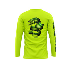 Men’s Green Long Sleeve Fishing Shirt – UPF Protection – HOT FISH ELL