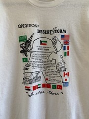 Desert Storm 1991 Letter From Kuwait Military Art Graphic Hanes T-Shirt Men’s L