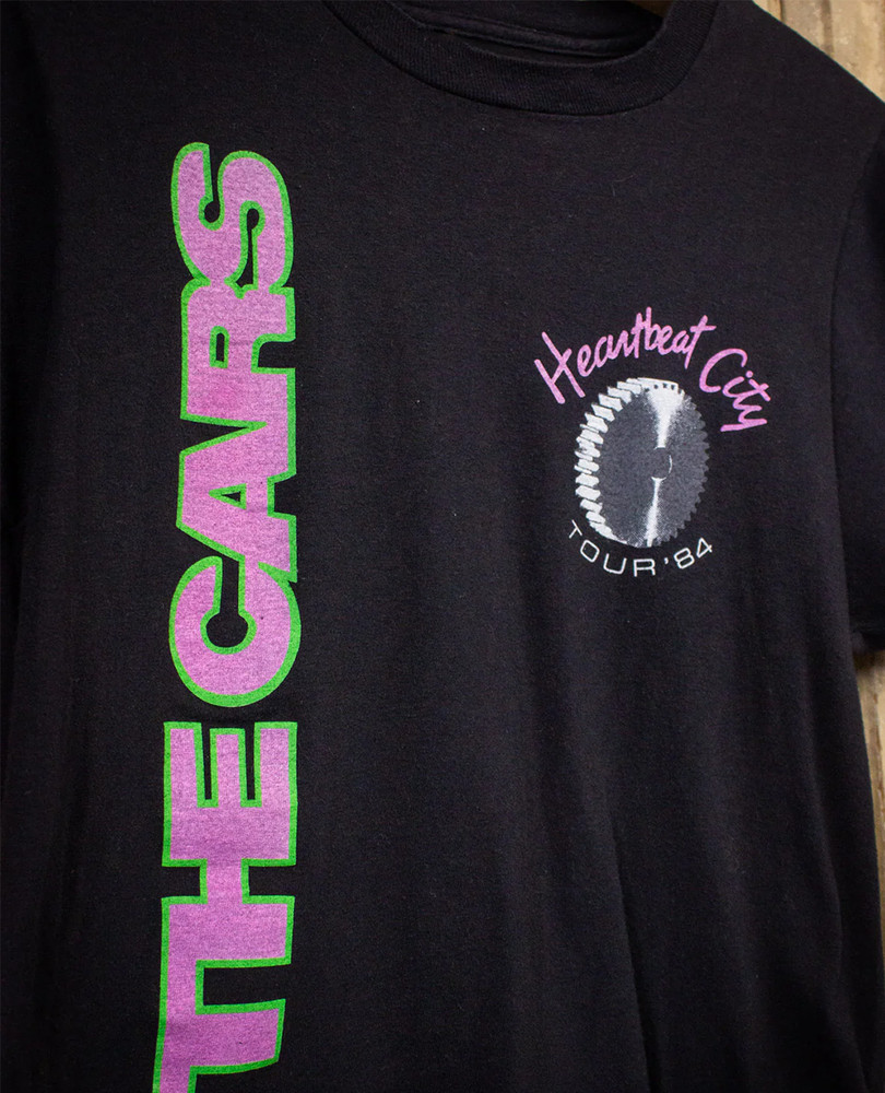 The Cars Heartbeat City Concert T Shirt 1984 Black S-5XL MR436