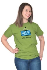 Life Is Crap Out Of Beer Bar Party Drinking Womens or Mens Crewneck T Shirt Tee