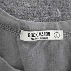 Buck Mason Shirt Mens Large Gray Short Sleeve Crewneck Tee Made USA Casual Top