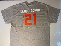 American Red Cross Blood Donor 21 Baseball XL T-Shirt – Blood Donation Shirt