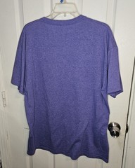 David Bowie Ziggy Stardust Blue Purple Band Short Sleeve Graphic Shirt Large